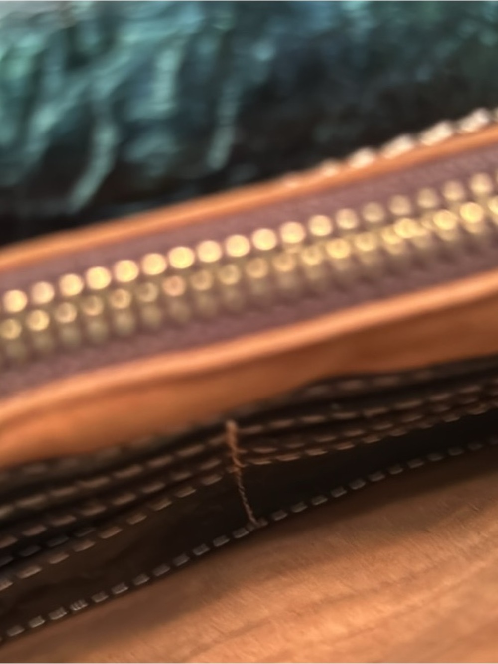 Patricia Nash Teal and Brown Hand-Tooled Floral Leather Crossbody
RETIERED - Picture 5 of 10